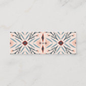 Chic Floral Geometric CUSTOM Preisgröße Hang Tag (Rückseite)