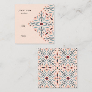 Chic Floral Geometric CUSTOM Preisgröße Hang Tag