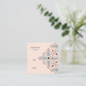 Chic Floral Geometric CUSTOM Preisgröße Hang Tag (Stehend Vorderseite)