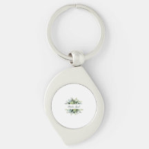 Chic floral Girl Individuelle Name Metal Schlüssel