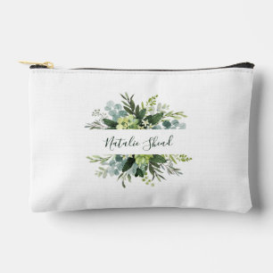 Chic floral Girl Individuelle Name Metal Schlüssel Zubehörtasche