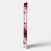 Chic floral glitterte Lila rosa silberne Monogramm Case-Mate iPhone Hülle (Rückseite / Rechts)