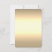 Chic Floral Gold Frame Champagner Glass UAWG Einladung (Rückseite)