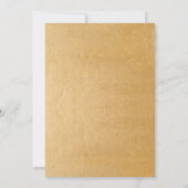 Chic Floral Gold Paare Polterabend Einladung (Rückseite)