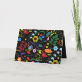 Chic Floral Karte (Rückseite)