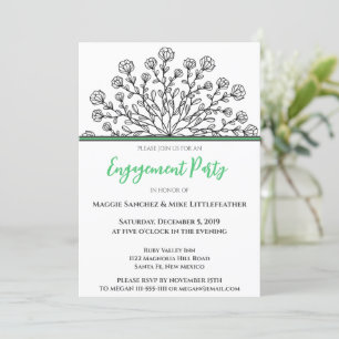 Chic Floral Mandala Einladung