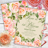 Chic Floral Mimosa Bar Tafelzeichen Poster