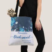 Chic Floral Mit Monogramm Tote Bag Tasche (Von Nahem)