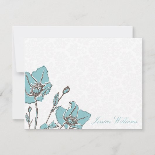 Chic Floral Mitteilungskarten (Vorderseite)