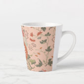 Chic Floral Monogram Milchtasse (Rechts)