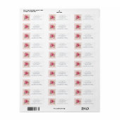 Chic Floral Mr Mrs Monogram Wedding Rücksendeadres (Vorne)