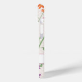 Chic Floral Muster Design Monogram Case-Mate iPhone Hülle (Rückseite / Links)