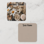 Chic floral | neutral | Boho | Visitenkarte (Vorne/Hinten)