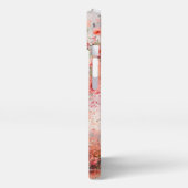 Chic floral Paris, Eiffelturm iPhone Case Hülle (Linke Seite)