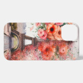 Chic floral Paris, Eiffelturm iPhone Case Hülle (Rückseite (Horizontal))