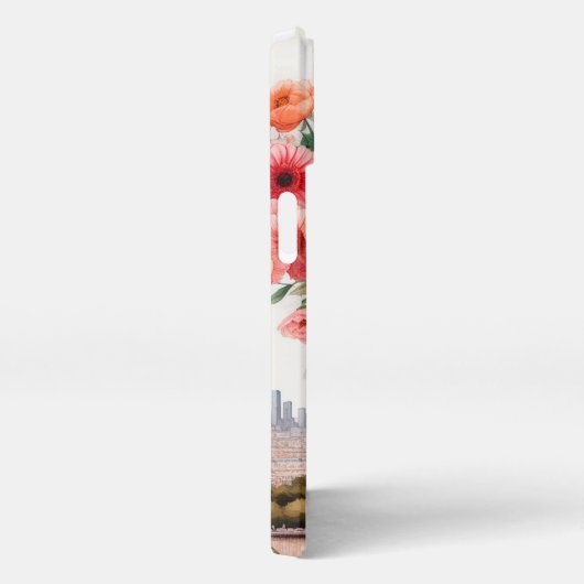 Chic floral Paris, Eiffelturm iPhone Case iPhone Hülle (Rechte Seite)