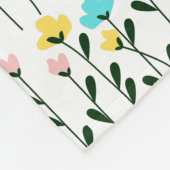 Chic Floral Pattern Fleecedecke (Ecke)