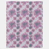 Chic Floral Pattern Fleecedecke (Vorderseite)