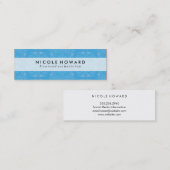 Chic Floral Pattern Mini Visitenkarte (Vorne/Hinten)