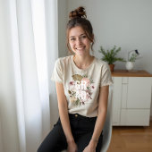 Chic Floral Peonies Rose Blüten Abschluss Tri-Blend Shirt