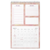 Chic floral Personal monatlich zu tun blühen Kalender (Mär 2026)