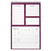 Chic floral Personal monatlich zu tun blühen Kalender (Feb 2026)