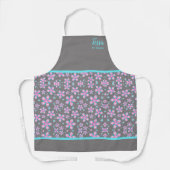 Chic Floral Personalisierte Schürze (Vorderseite)