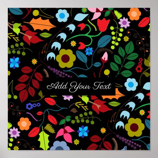Chic Floral Poster (Vorne)