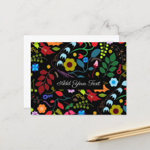 Chic Floral Postkarte