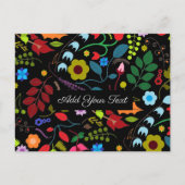 Chic Floral Postkarte (Vorderseite)
