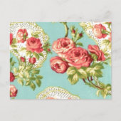   Chic Floral Postkarte (Vorderseite)