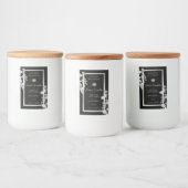 Chic Floral Product Packaging Labels Black Silver Lebensmitteletikett (Flaschen)