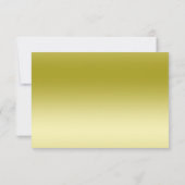 Chic Floral, Romantic Gold & Black Save the Date (Rückseite)