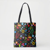 Chic Floral Tote Bag Tasche (Vorderseite)