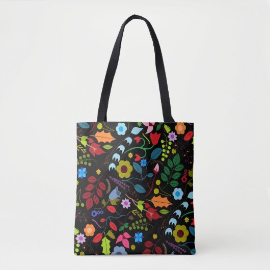 Chic Floral Tote Bag Tasche (Vorderseite)