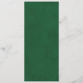 Chic Floral Tropical Garden Wedding Menü Menükarte (Rückseite)