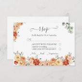 Chic Floral UAWG Wedding Response Card RSVP Karte (Vorne/Hinten)