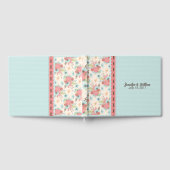 Chic Floral und Polka Dot Wedding Gästebuch (Voll)