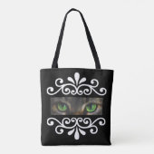 Chic floral Vektor Katzenaugen benutzerdefinierte Tasche (Rückseite)