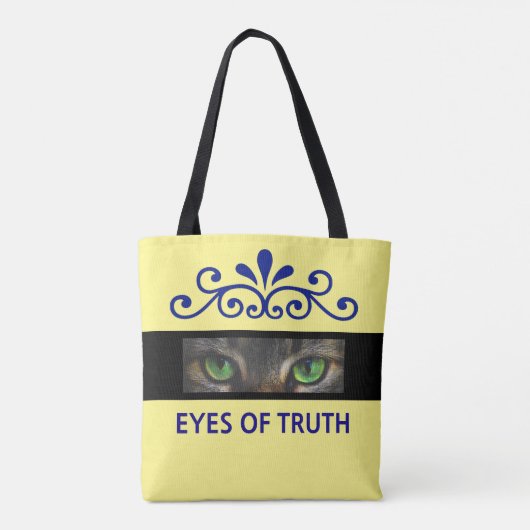 Chic floral vektor Katzenaugen benutzerdefinierte Tasche (Rückseite)