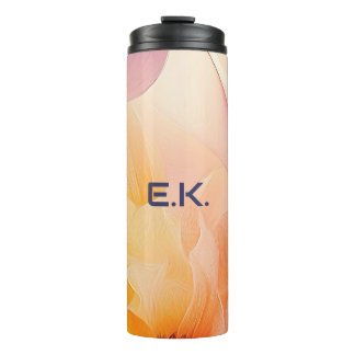 Chic Floral Watercolor Thermosbecher