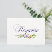 Chic Floral Wedding Einladung UAWG/Response Card (Stehend Vorderseite)