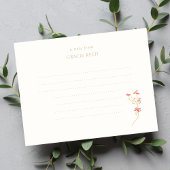 Chic Floral Wedding Lined Handgeschriebene Note Ca