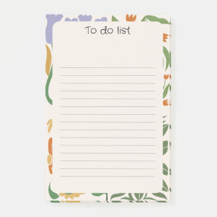 Chic florale Hintergrund Rosa Grün Post-it Klebezettel