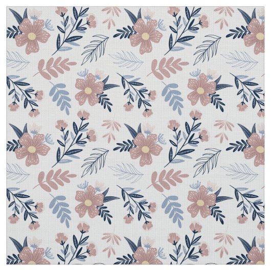 Chic florale, weiße Stoffe vom Gardfettquartier (Muster)