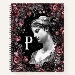 CHIC FLORALES VINTAGE BAROCK MONOGRAMM PERSONALISI NOTIZBLOCK