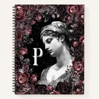 CHIC FLORALES VINTAGE BAROCK MONOGRAMM PERSONALISI NOTIZBLOCK