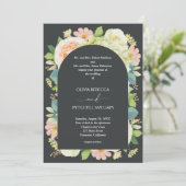 Chic Florals Dark Wedding All in One (Stehend Vorderseite)