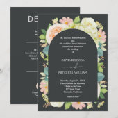 Chic Florals Dark Wedding All in One (Vorne/Hinten)