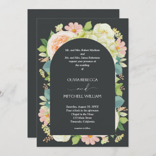 Chic Florals Dark Wedding All in One